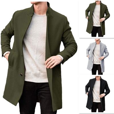 Men's Jacket Autumn and Winter Thick Woolen Men's Coat