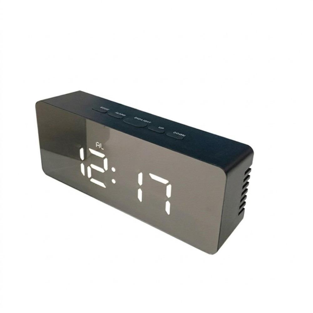 Smart LED Electronic Clock Multi-Functional Desktop Table Clock Fashion Mirror Clock  Bedroom чёрный