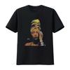 Erykah Badu Rap Tour Short Sleeve Black Shirt Vintage Washed Homme Graphic Casual Top For Everyday Wear Designer Clothes