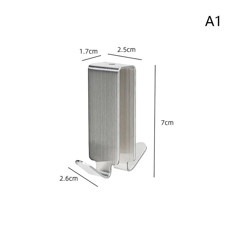 

Ванная комната Душевая кабина Крючок для стеклянной двери из нержавеющей стали Крючки для полотенец Вешалка для халата Держатель для подвешивания настенные крючки 1.7*2.5*7cm