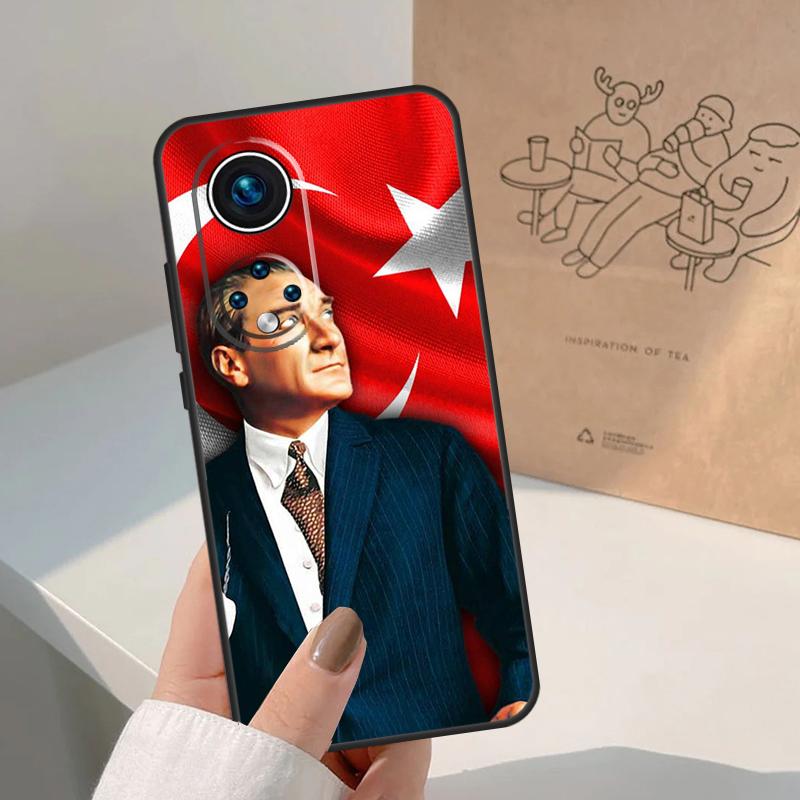 Turkey Mustafa Kemal Ataturk For Honor Magic 7 Lite 5 6 8 Pro Case For Honor 400 200 90 70 50 X8c X8b X9a X9b X9c X9d Win