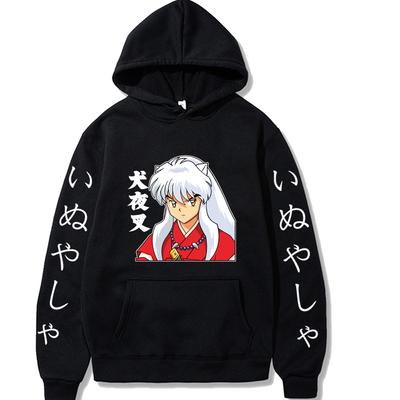 Unisex Anime InuYasha Hoodie Long Sleeve Harajuku Streetwear Hip Hop