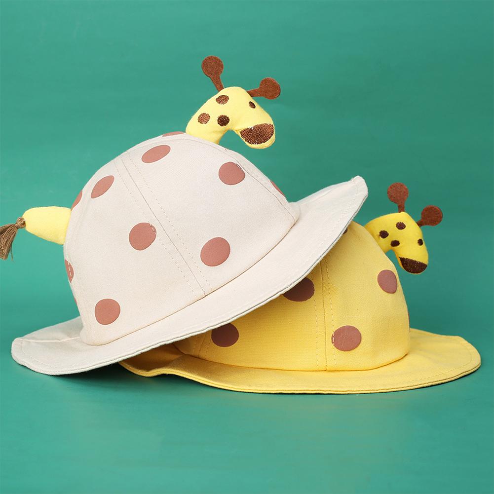 Hat Cotton Multicolor Cartoon Dot Pattern Outdoor Sunscreen Fisherman Hat