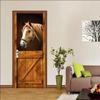 Meiji Creative Environmental Protection Stallion 3D Door Sticker Renovation Self-Adhesive Bedroom Wall Sticker Direct Sales Door Frame