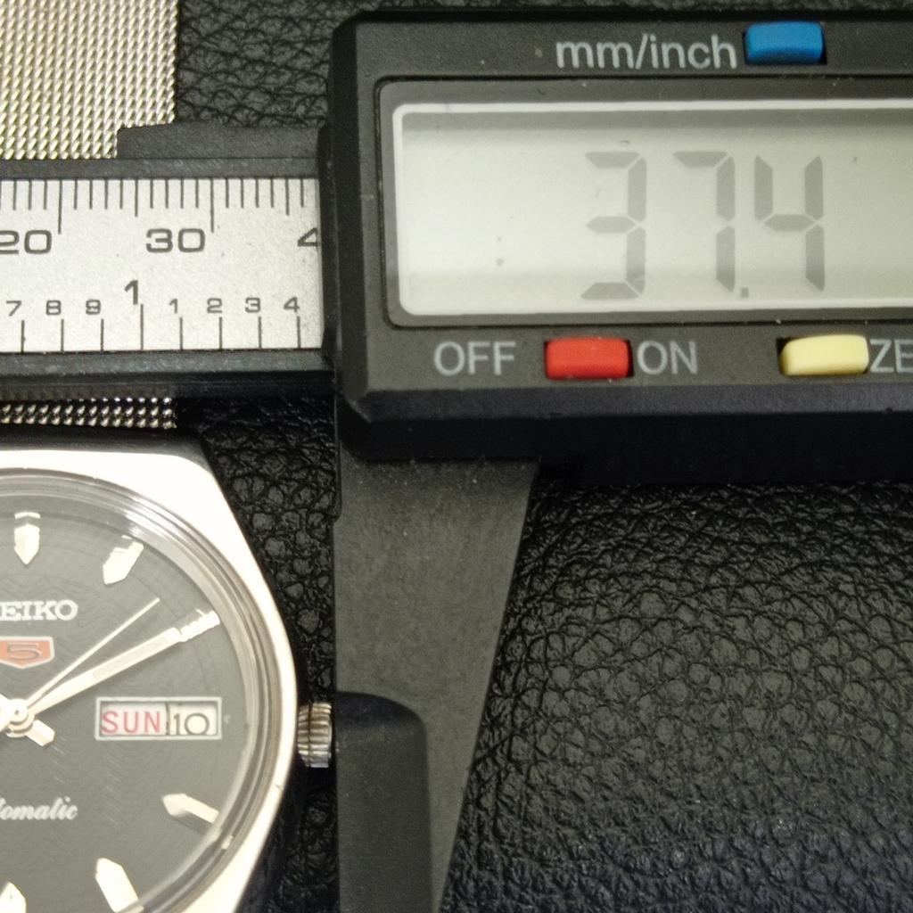 Seiko 5 AUTOMATIC 6309A VINTAGE JAPAN MENS BLACK COLOR DIAL WATCH A701566-5 R206b-a701566