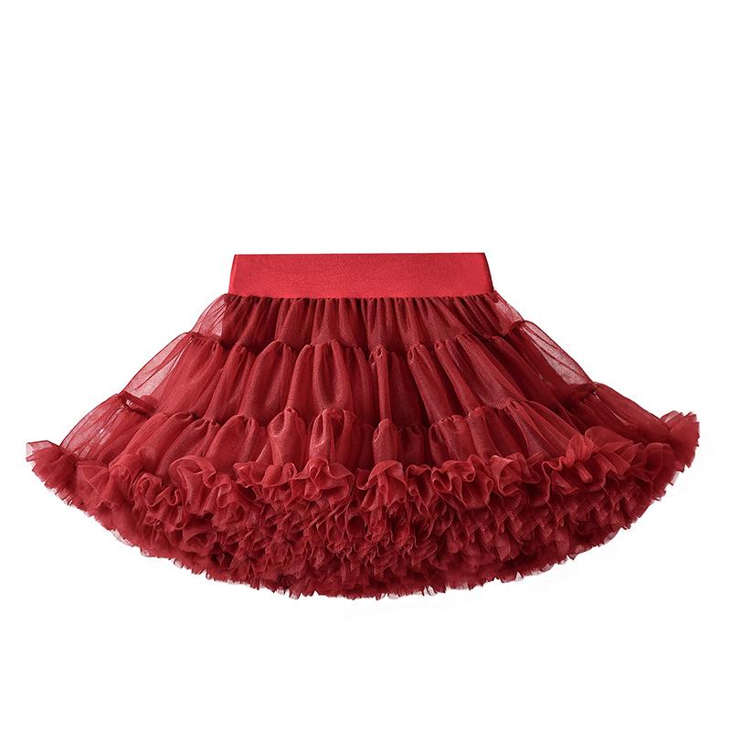 Princess Tutu Skirt for Girls - Fluffy Mesh Christmas Dress