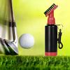 Čisticí kartáček na golfové hole, lahev s vodou, čistič golfových holí s klipem, základní golfové příslušenství pro golfisty