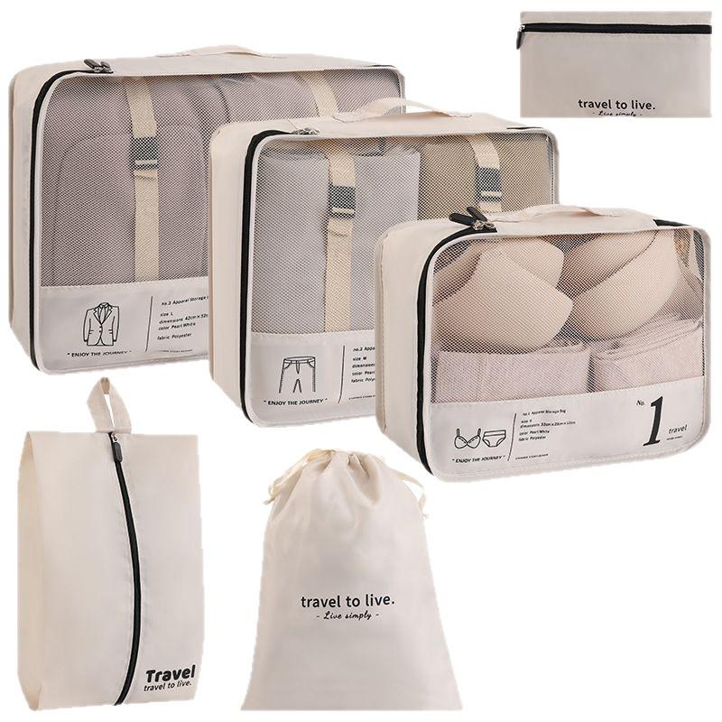 Travel Organizer Bags: Suitcase Storage for Clothes, Underwear, Pants, and Shoes - Ideal for Business Trips
