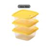 Chahua Beige 780ml Plastic Food Storage Container 3-Pack