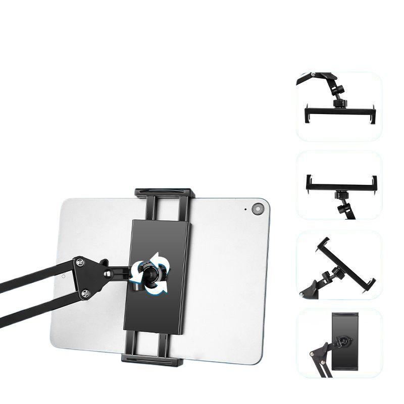 Adjustable Portable Screen Stand for 17-inch Devices - Horizontal, Vertical, Rotating Arm for Desktop, Office, Phone, and Tablet.