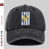 pc Striped Lemon Print Baseball Cap Home Leisure Decor Hat Fashion Trendy Printed Papa Cap Adjustable Strap MultiColor Tru
