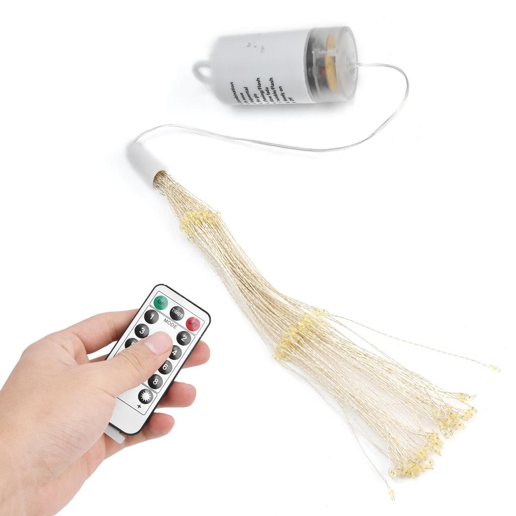 Firework Lights Remote Control Beautiful Shape 8 Modes Waterproof Starburst Light for