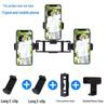 Dual-Device Horizontal Bar Phone Tripod Adapter & Multi-Mount Clip.