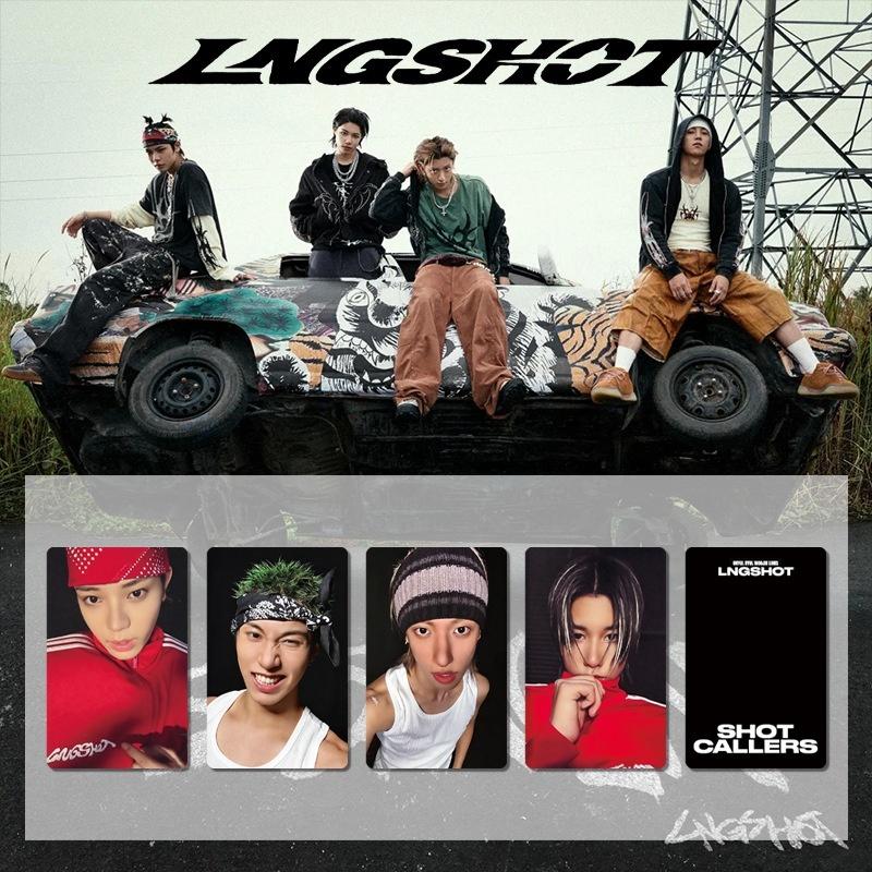 

LNGSHOT Перший альбом SHOT CALLERS Картка Weverse MUSIC Поштова листівка з POP-UP магазину RYUL WOOJIN LOUIS OHYUL Колекційні фотографії для фанатів HD Gloss Photo 5.4x8.6cm