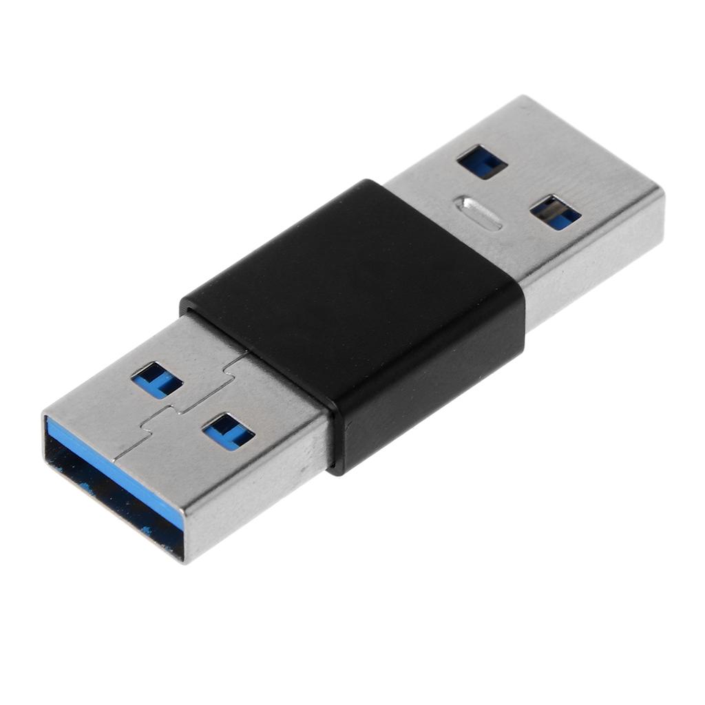 1 Pc Portable USB 3.0 Male To Male Extender Adapter High Speed Connector Coupler Durable Stable Mini Lightweight Adapter