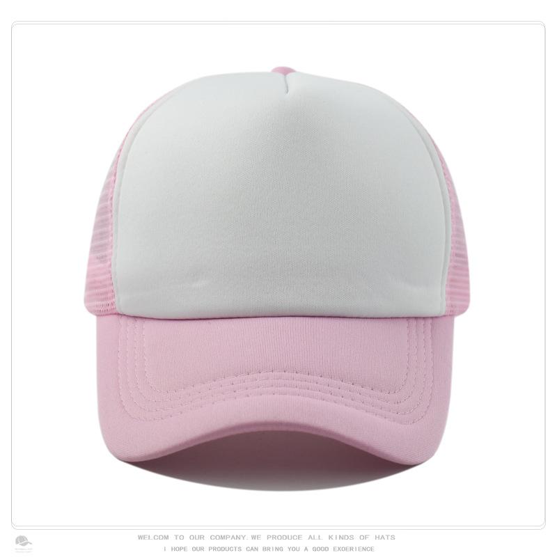 Sponge Baseball Cap, Mesh Cap, Outdoor Sun Protection, Breathable Men's and Women's Whiteboard Hat