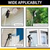 Perche télescopique pour spray guêpes Support de peinture réglable Manche Adaptateur de perche pour bombe aérosol Pour maison Garage Jardin Appartement Haut plafond Cour Arrière-cour Pelouse