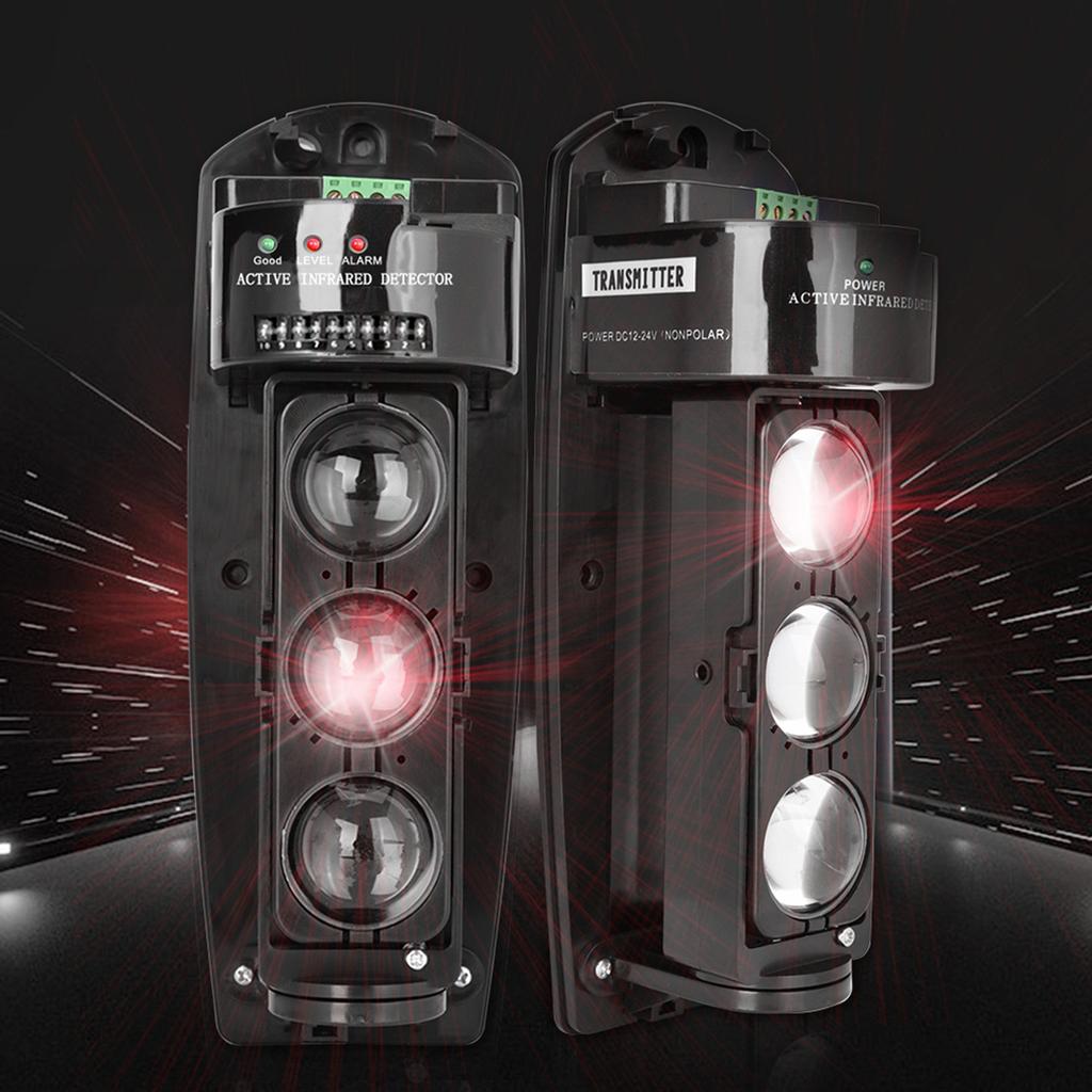 Triple Beam Alarm Photoelectric Infrared LED Detector Security System ABE-200