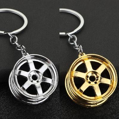 Car Keychain Pendant Tire Metal Tire Keychain