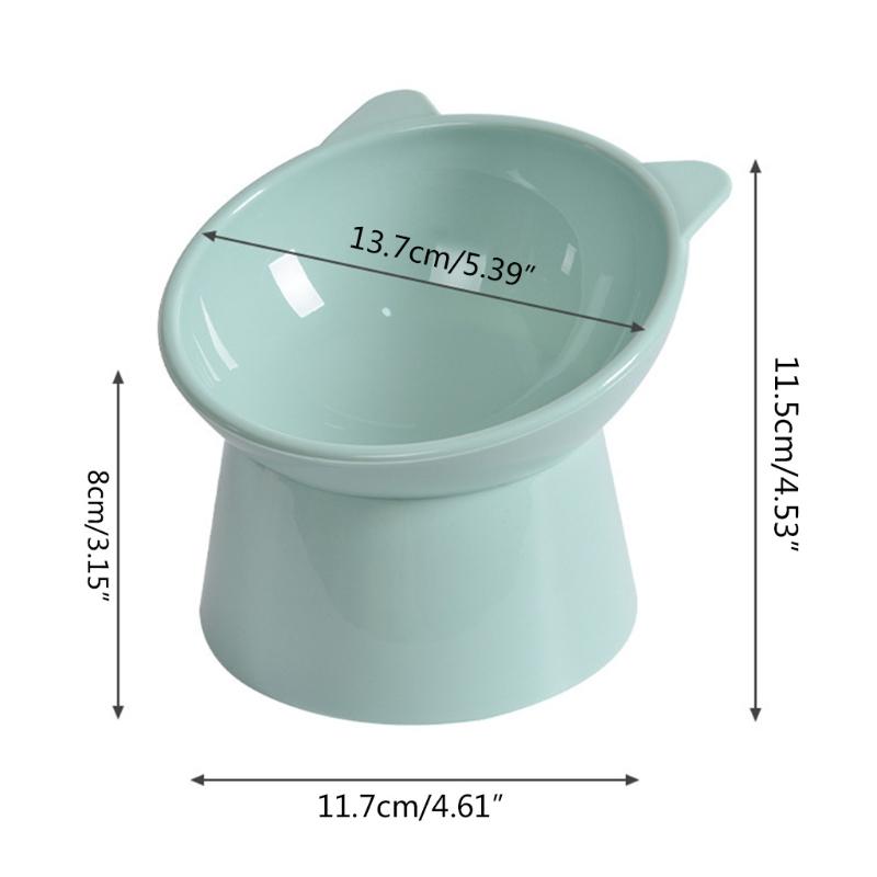Raised Food and Water Bowls with Elevated Stand for Pet, No-Spill, 45 ° Slanted Pet Dish, Blue, Green, P