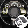 Carbon Fiber Steering Wheel Button Sticker For Toyota FJ Cruiser 2007-