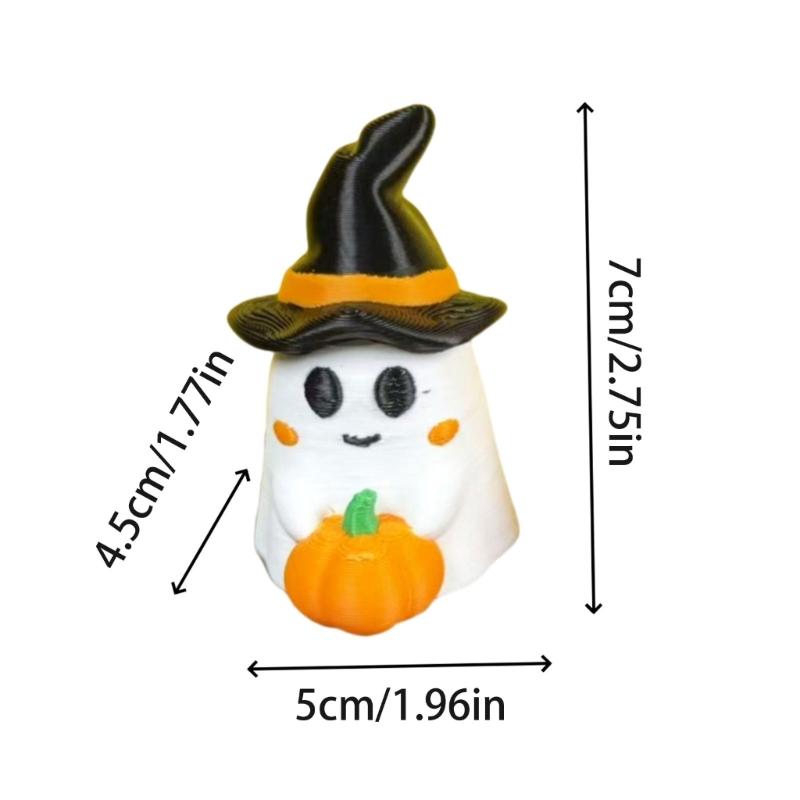 Halloween Ghostly Figurines Pumpkins Ghostly Statue Sculptures Miniature Garden Accessories Monsters Figurines Ornament