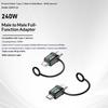 USB4 240W PD 5A Right Angle USB C to Type C Converter Fast Charging Data Sync Adapter for Car Camping Trip Charging