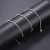Stainless Steel Round Box Chain For Men Male Square Rolo Necklace Women Hip Hop Jewelry Gifts Width 3mm Length 60cm C021