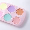 6-Cavity Silicone Soap Molds Flower Shape Non-Stick Chocolate Molds Food Grade Silicone Handmade Pudding Mould Holiday Baking