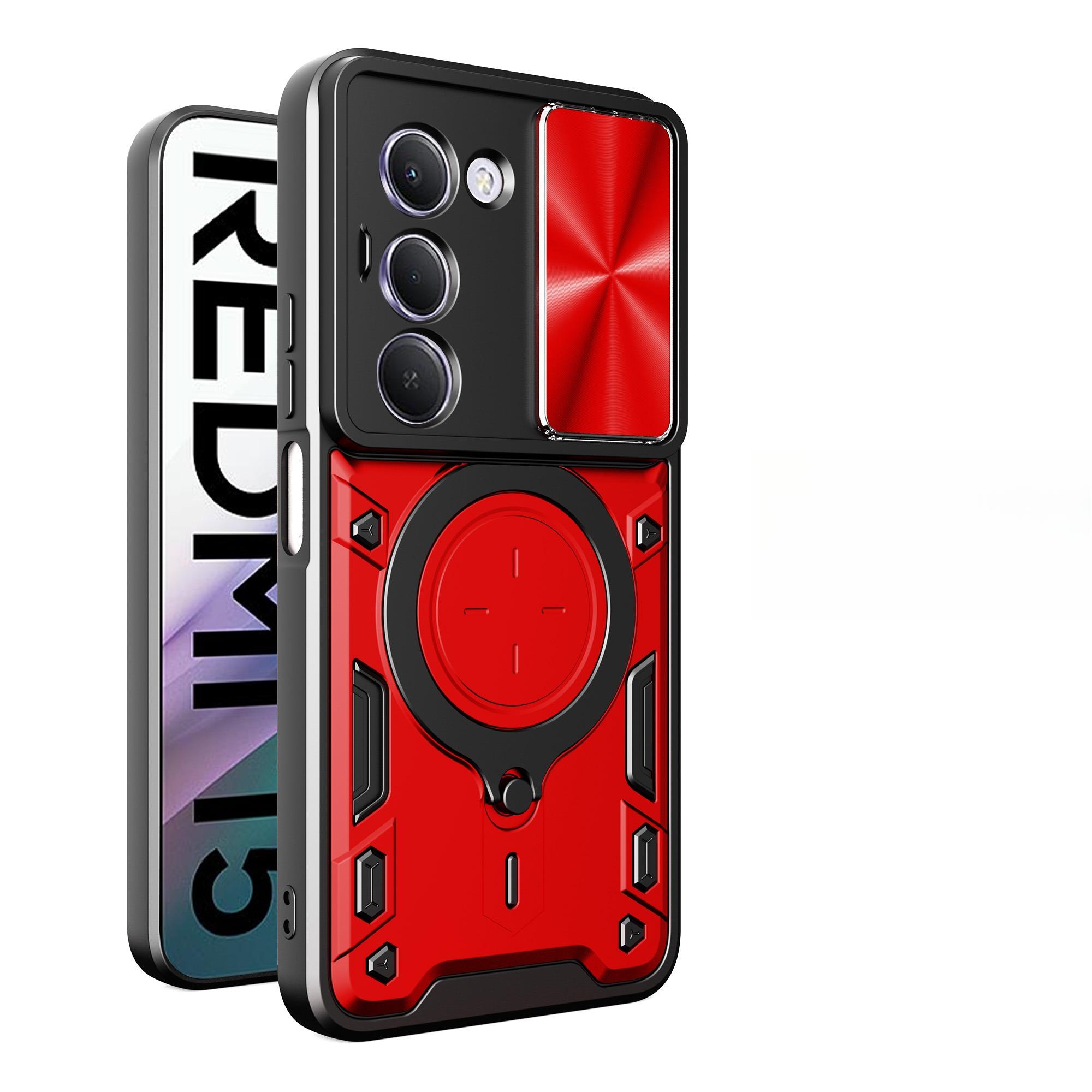 

Для Redmi 15 171MM/Redmi 15 173MM Об єктив Обертова Слайд-кришка Магнітний Чохол для Телефону Захисна Кришка For Redmi 15 173MM червоний
