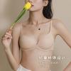 Glossy Seamless Underwear Women's Thin Breathable One-piece Sexy Bra Without Steel Rim Small Chest Gathering Bra