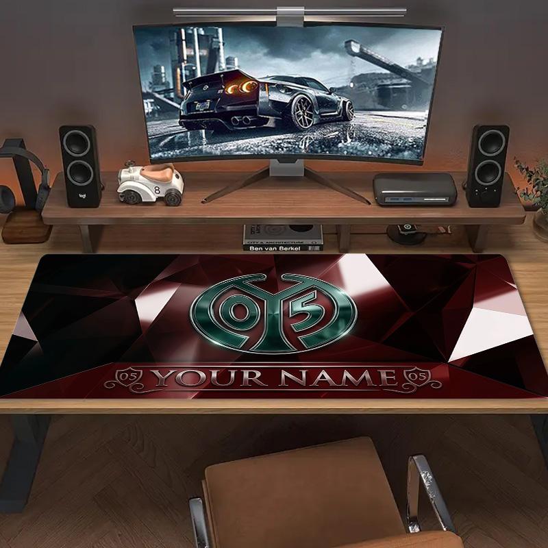 Mainz Print Cushion Non-slip Laptop Tablet Big Mousepad XXL Mat Mini PC Playmat With Lock edge