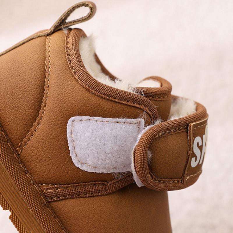 Kinder Niedliche Schneestiefel Jungen Plus Samt Große Baumwollschuhe Mädchen Warme Mode Baumwollstiefel