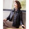 Pasteur Women's Lightweight Faux Leather Down Jacket