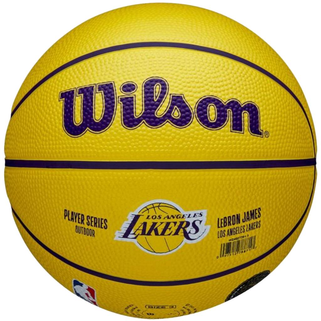 Wilson NBA Player Icon LeBron James Mini Minge, Baschet galben unisex