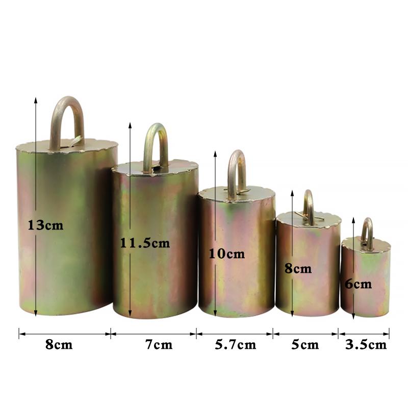

Livestock Cow Horse Sheep Grazing Bells Upgraded Version Prevent The Loss Galvanized Steel Material Crisp Loud Bell 3.5x6cm