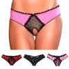 Women Briefs See Through Crotchless Panties Knickers Open Back Lace Sexy Lingerie Underwear