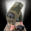 Custom Logo  Fingerless Palm Padded Anti-Slip Half Finger Gloves for Motorcycle Work Paintball Men