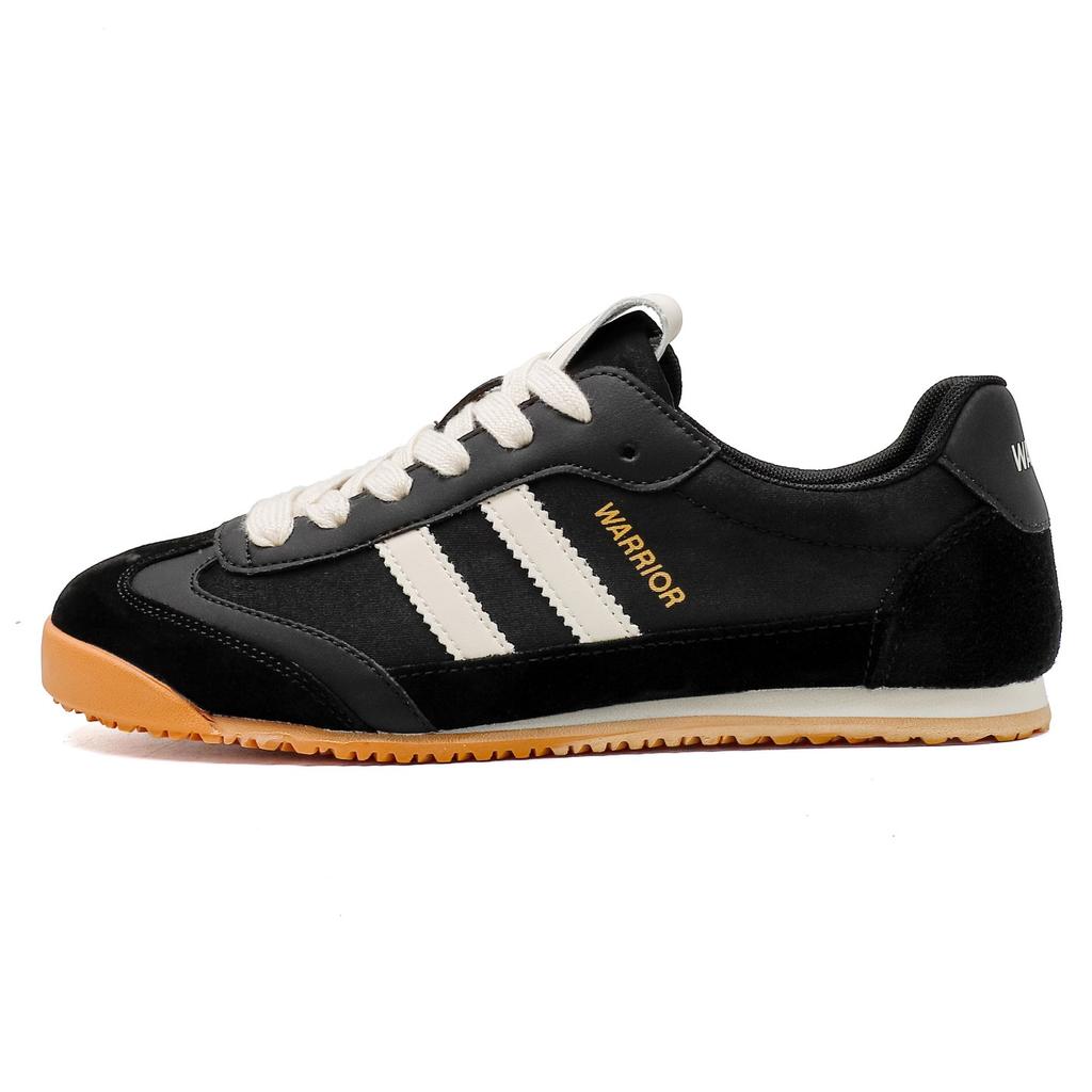 Warrior Training Fabric Flat Lightweight Breathable Non-Slip Low-Top Casual Shoes Men sneaker Black Brown 476102