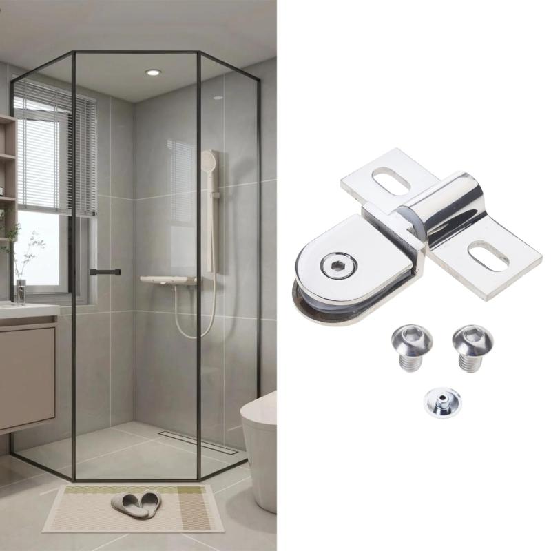 Practical Adjustable 90 Degree Glass Door Hinges for Seamlessly Bathroom Shower Enclosures Easy Installation Designs