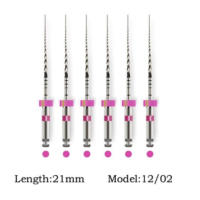 

Стоматологические файлы 25/21 мм, NiTi файловая система с вращением вперед, для эндодонтического лечения, стоматологические материалы, 6 шт./кор. SOCO PLUS 21mm 1202 розовый