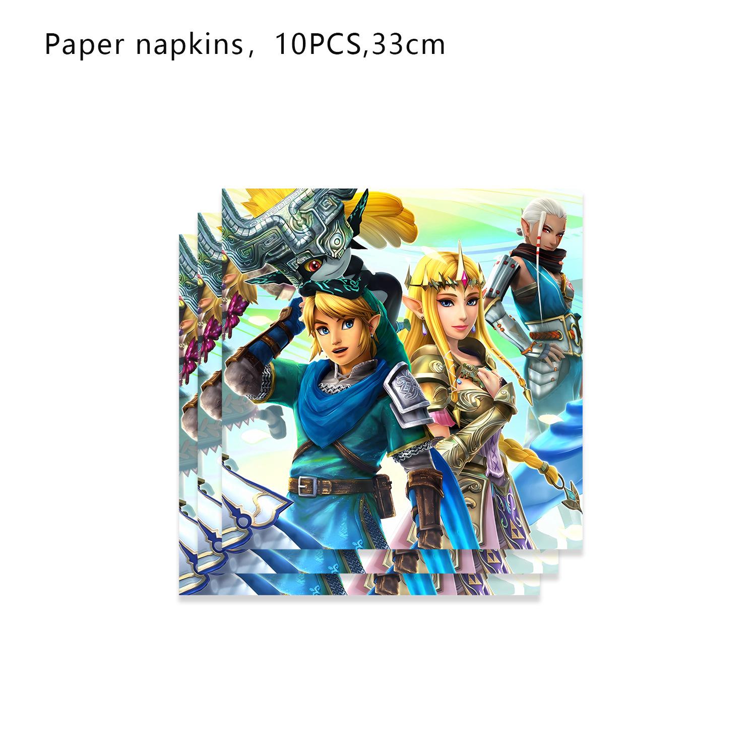 

The Legend of Blue Zelda Children s Birthday Party Tableware Paper Plates Paper Cups Paper Towels Decorative Set Disposables