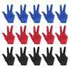 PATIKIL Breathable Spandex Pool Gloves for Left 15 Billiard Accessories for Women and Cue Snooker Multicolor Hand, Pieces, 3-Finger Anti-Slip, Men,