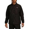 Nike Authentic Solid Color Lined Coach Jacket Men Outerwear Black FD7844-010