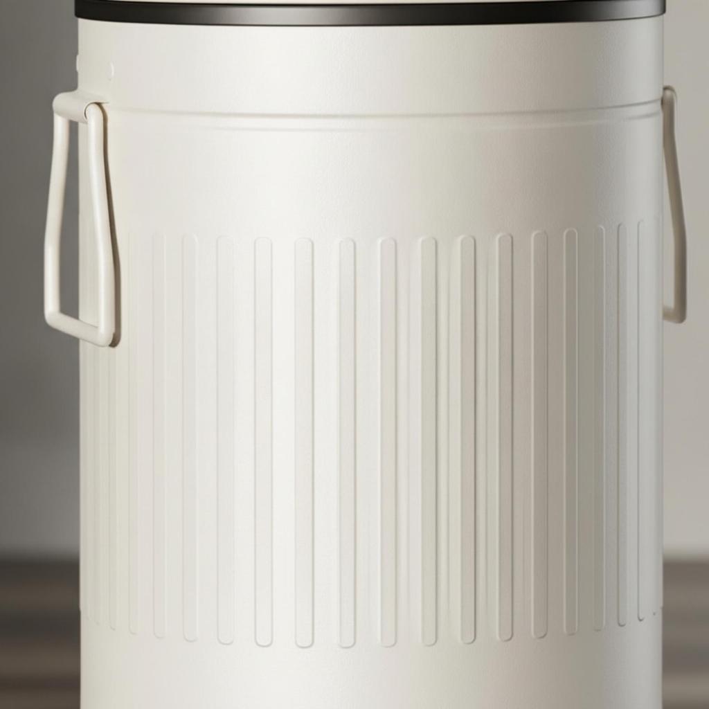 Trash Can with Foot Pedal Quiet Step Easy to Clean for Bedroom, Office
