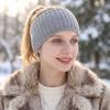 Plush Solid Color Hairband Fluffy Warm Hair Band Winter Elastic Headband  Winter Hair Accessories