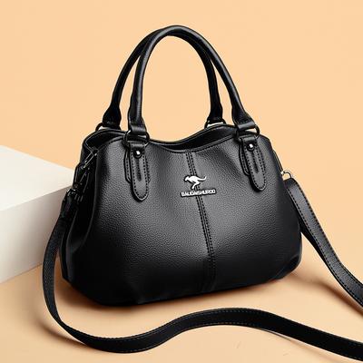 New Crossbody Bag for Women Shoulder Bag Middle-aged Ladies Multi Layer Handbag for Women