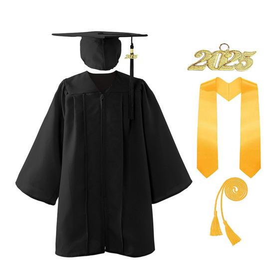 5 ks/sada Bakalársky uniformový oblek obsahuje klobúk, strapiec, šnúru cti, štólu, zapínanie na zips, promočný talár pre doktora, magistra, oblečenie na promočnú párty