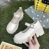 Coarse Heel Platform Single Shoes Small Leather Shoes Women's Fashion High Heel Lolit Shoes New Shoes Retro Mary Jane Shoes