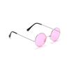 Lunettes de hippie adulte - jadeo - forme ronde - rouge - accessoire de costume pour soirées déguisées